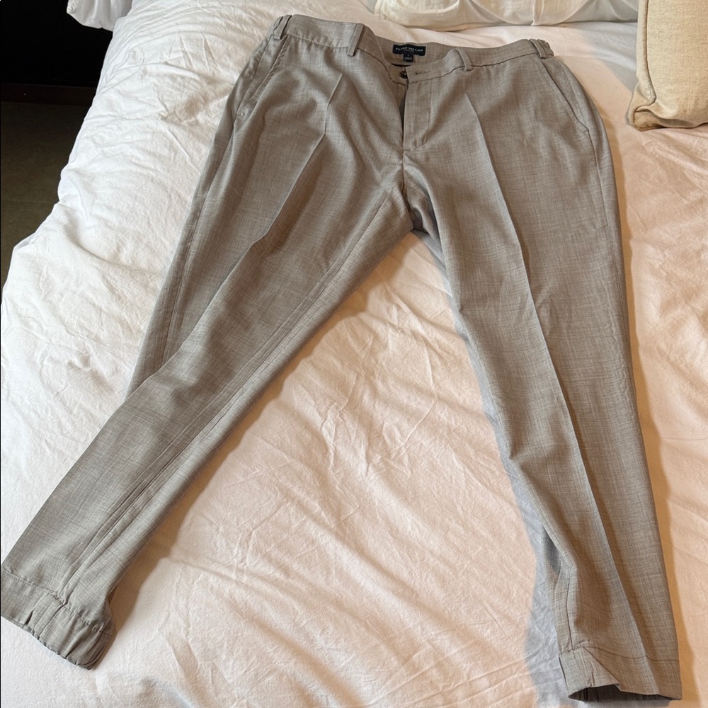 Peter Millar Men's Light Gray Dress Pants